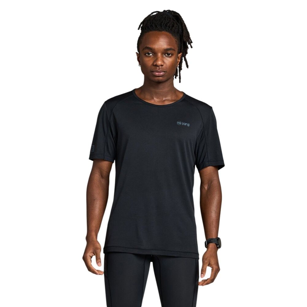Janji Men's Run All Day Tee Short Sleeve Midnight Black XL